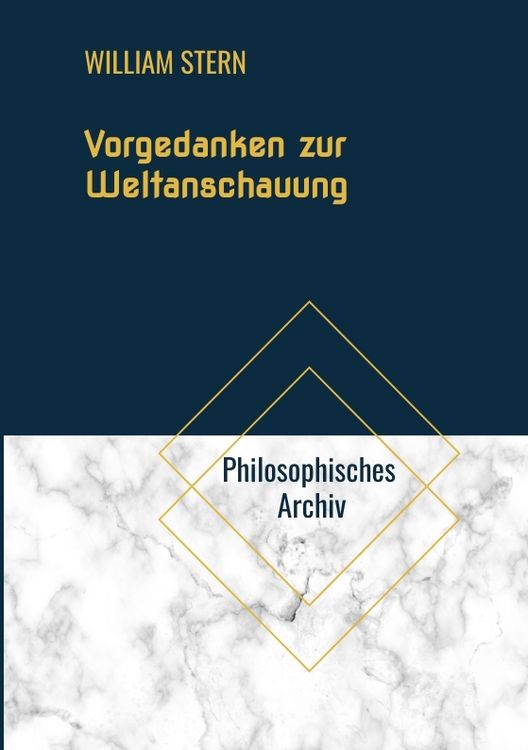 Produktbild: Vorgedanken zur Weltanschauung