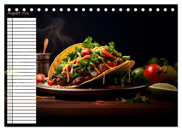 Produktbild: Fastfood &Auml;sthetik (Tischkalender 2026 DIN A5 quer), CALVENDO Monatskalender