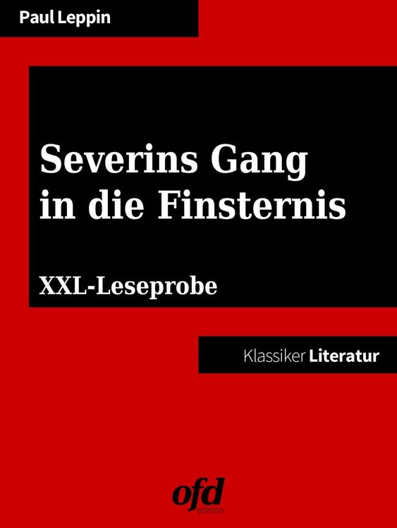 Produktbild: XXL-Leseprobe: Severins Gang in die Finsternis