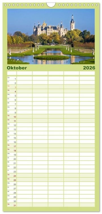 Produktbild: Familienplaner 2026 - Mecklenburg &ndash; Vorpommern, Sch&ouml;nheiten im Land der Ostseek&uuml;ste mit 5 Spalten (Wandkalender, 21 x 45 cm) CALVENDO