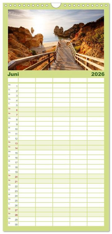 Produktbild: Familienplaner 2026 - Traumhafte Wege - Matteo Colombo mit 5 Spalten (Wandkalender, 21 x 45 cm) CALVENDO