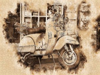 Produktbild: CALVENDO Puzzle Vespa Mototrroller | 1000 Teile Lege-Gr&ouml;&szlig;e 64x48cm Foto-Puzzle f&uuml;r gl&uuml;ckliche Stunden