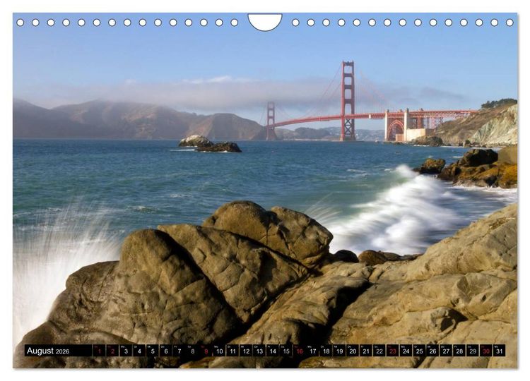 Produktbild: SAN FRANCISCO Kaliforniens Traummetropole (Wandkalender 2026 DIN A4 quer), CALVENDO Monatskalender
