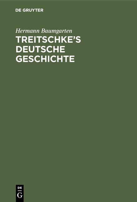 Produktbild: Treitschke&rsquo;s Deutsche Geschichte