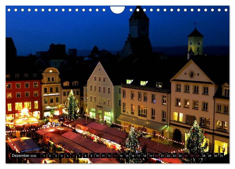 Produktbild: REGENSBURG - urbanes Leben (Wandkalender 2026 DIN A4 quer), CALVENDO Monatskalender