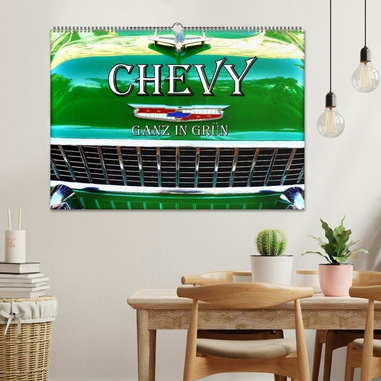 Produktbild: CHEVY - Ganz in Gr&uuml;n (Wandkalender 2026 DIN A2 quer), CALVENDO Monatskalender