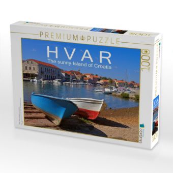 Produktbild: CALVENDO Puzzle Hvar - Die sonnige Insel Kroatiens | 1000 Teile Lege-Gr&ouml;&szlig;e 64x48cm Foto-Puzzle f&uuml;r gl&uuml;ckliche Stunden