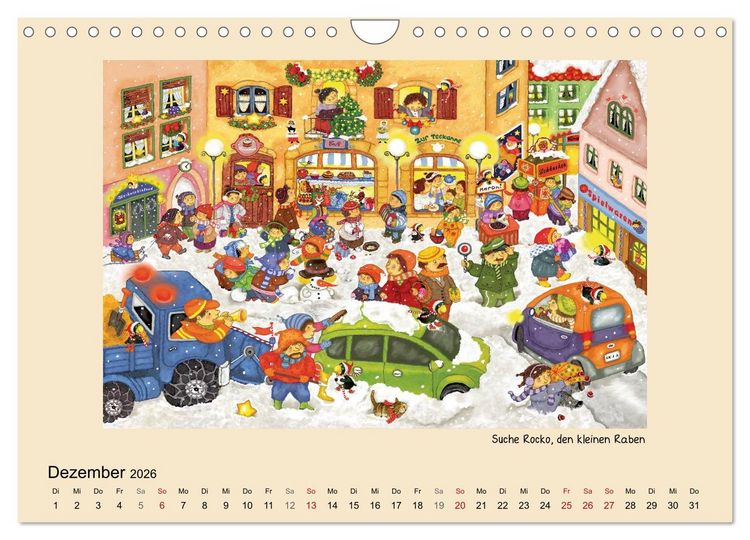 Produktbild: Wimmelbilder (Wandkalender 2026 DIN A4 quer), CALVENDO Monatskalender