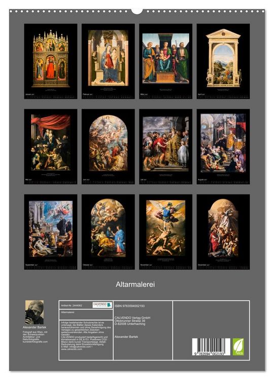 Produktbild: Altarmalerei (hochwertiger Premium Wandkalender 2027 DIN A2 hoch), Kunstdruck in Hochglanz