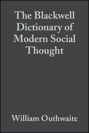 Produktbild: The Blackwell Dictionary of Modern Social Thought