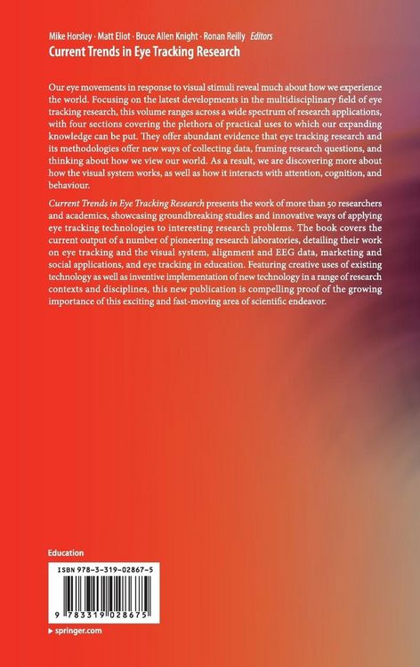 Produktbild: Current Trends in Eye Tracking Research
