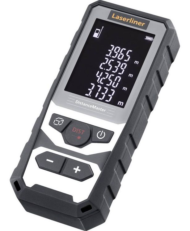 Produktbild: Laser-Entfernungsmesser DistanceMaster 080.982A Typ DistanceMaster Opt. - Lieferumfang 3 x 1,5V LR03 (AAA), Transportb