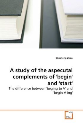 Produktbild: Zhao, X: Study of the aspecutal complements of 'begin' and '