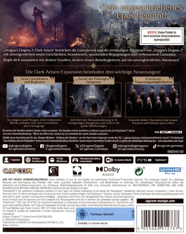 Produktbild: Dragon's Dogma II - Dark Arisen