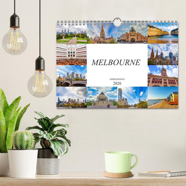 Produktbild: Melbourne Impressionen (Wandkalender 2026 DIN A4 quer), CALVENDO Monatskalender