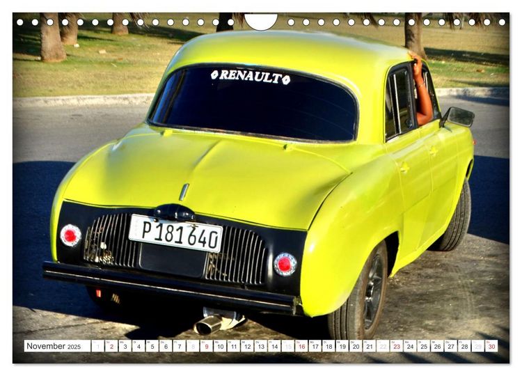 Produktbild: RENAULT - Franz&ouml;sische Klassiker in Kuba (Wandkalender 2025 DIN A4 quer), CALVENDO Monatskalender