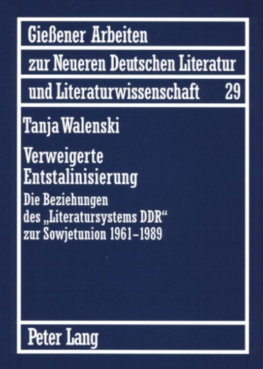 Produktbild: Verweigerte Entstalinisierung