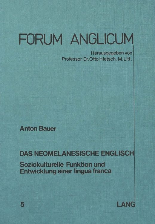 Produktbild: Das neomelanesische Englisch