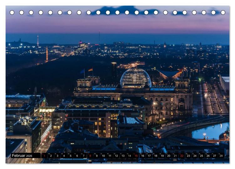 Produktbild: Berlin - Faszination Hauptstadt (Tischkalender 2026 DIN A5 quer), CALVENDO Monatskalender