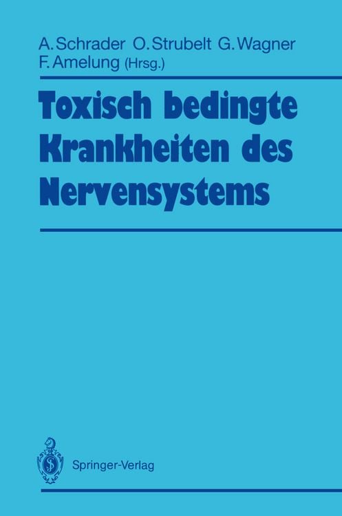 Produktbild: Toxisch bedingte Krankheiten des Nervensystems