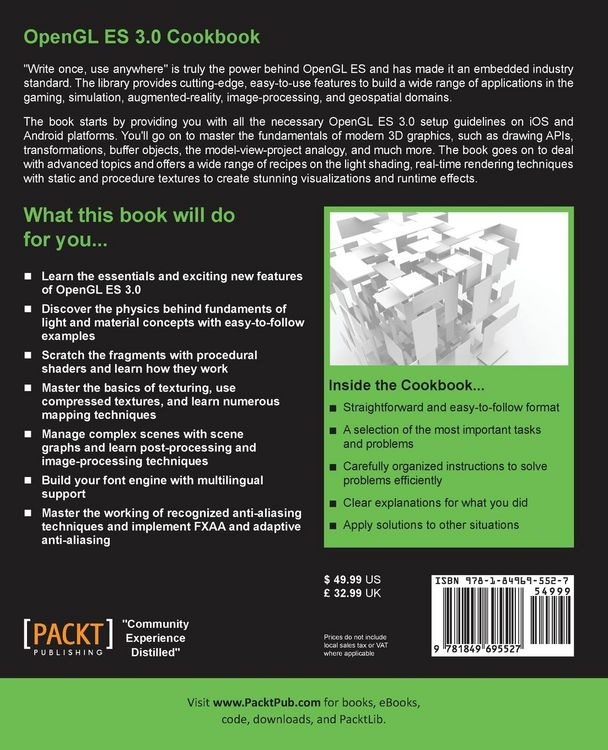 Produktbild: OpenGL ES 3.0 Cookbook