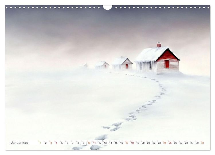 Produktbild: Wintertr&auml;ume &ndash; Zauberhafte Landschaften (Wandkalender 2026 DIN A3 quer), CALVENDO Monatskalender