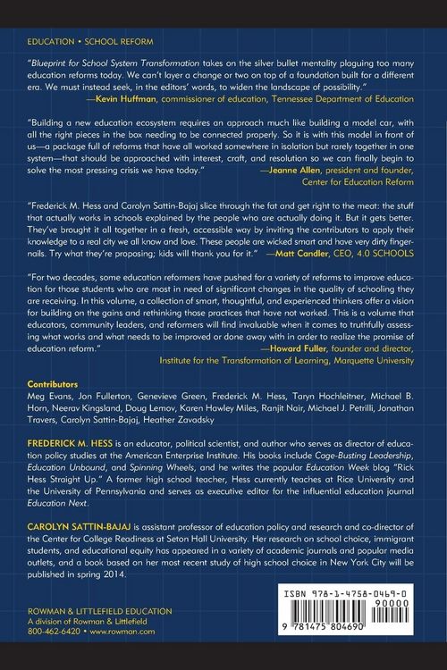 Produktbild: Blueprint for School System Transformation