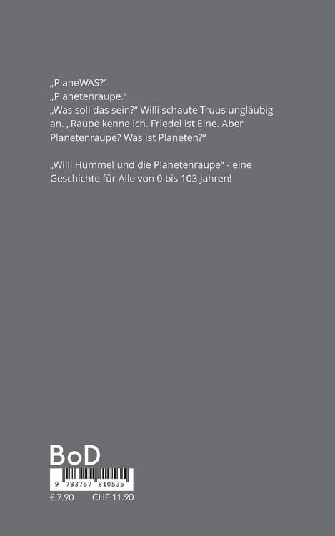 Produktbild: Willi Hummel und die Planetenraupe