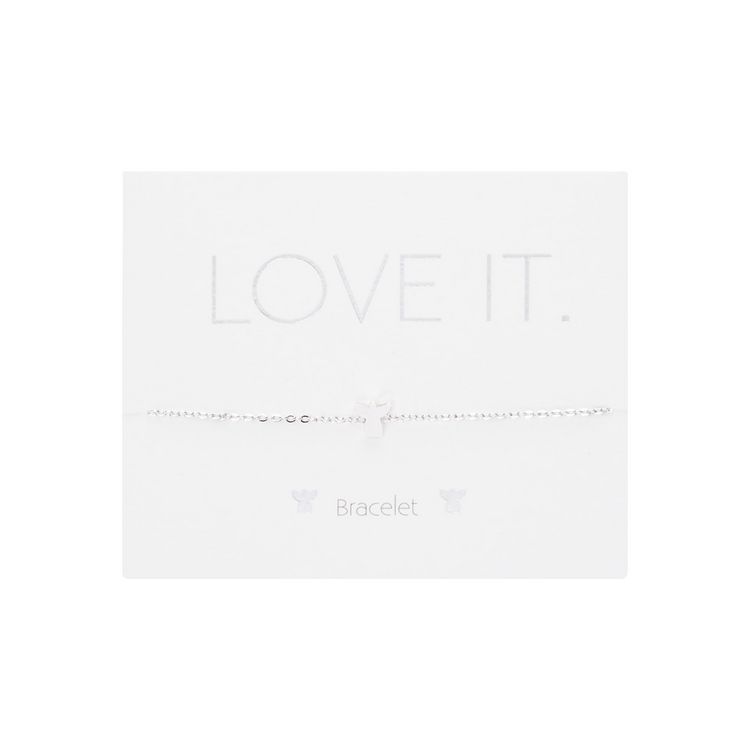 Produktbild: Armband - "Love it." versilbert - Engel