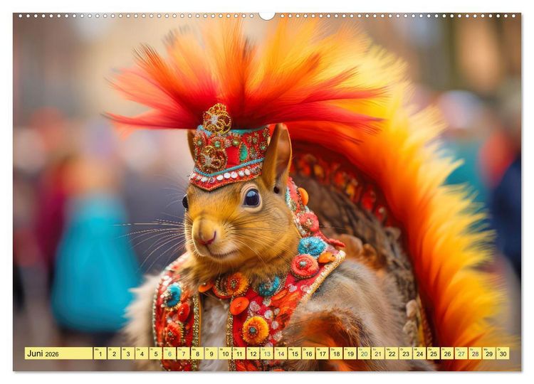 Produktbild: Eichh&ouml;rnchen im Erlebnishunger (Wandkalender 2026 DIN A2 quer), CALVENDO Monatskalender