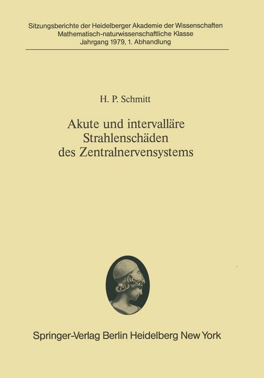 Produktbild: Akute und intervall&auml;re Strahlensch&auml;den des Zentralnervensystems