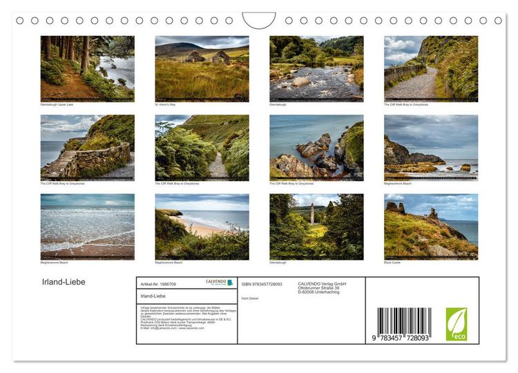 Produktbild: Irland-Liebe (Wandkalender 2026 DIN A4 quer), CALVENDO Monatskalender