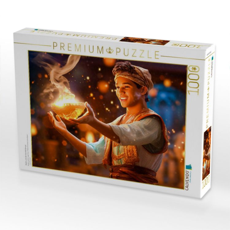 Produktbild: CALVENDO Puzzle Aladin und die Wunderlampe | 1000 Teile Lege-Gr&ouml;&szlig;e 64x48cm Foto-Puzzle f&uuml;r gl&uuml;ckliche Stunden