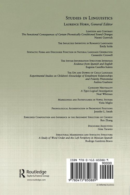 Produktbild: Structural Markedness and Syntactic Structure