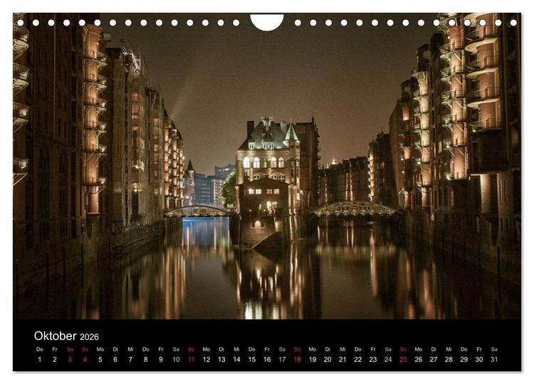 Produktbild: Hamburg (Wandkalender 2026 DIN A4 quer), CALVENDO Monatskalender