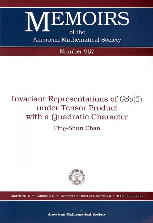 Produktbild: Invariant Representations of Gsp 2 Under Tensor Product With a