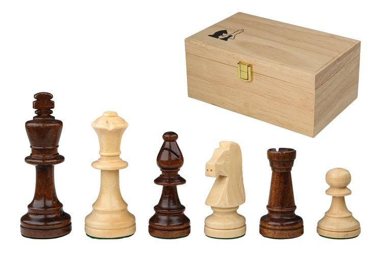 Produktbild: Schachfiguren Richard, K&ouml;nigsh&ouml;he 90 mm, in Holzbox