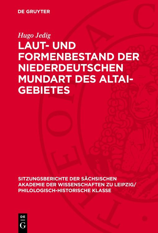 Produktbild: Laut- und Formenbestand der niederdeutschen Mundart des Altai-Gebietes