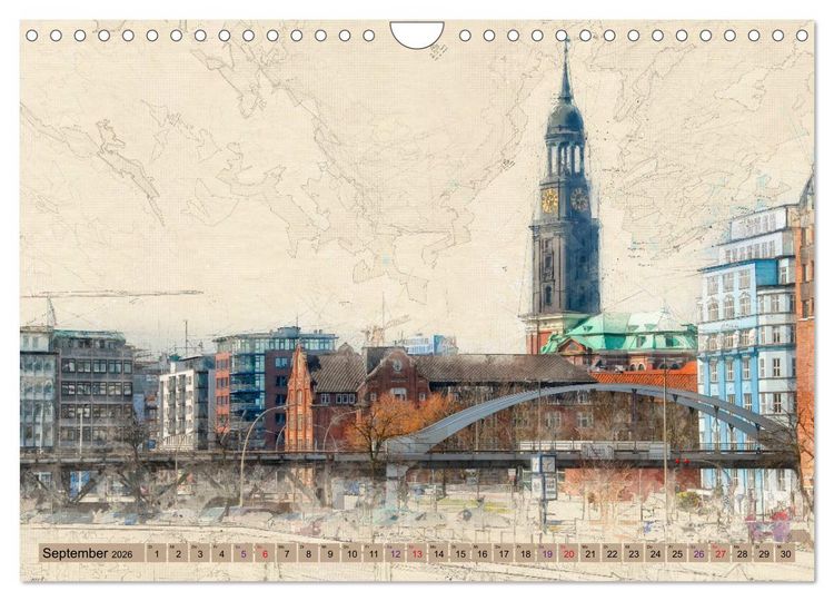 Produktbild: Hamburg f&uuml;r Genie&szlig;er (Wandkalender 2026 DIN A4 quer), CALVENDO Monatskalender