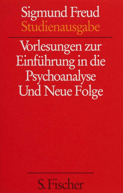 Produktbild: Vorlesungen zur Einf&uuml;hrung in die Psychoanalyse / Neue Folge der Vorlesungen zur Einf&uuml;hrung in die Psychoanalyse