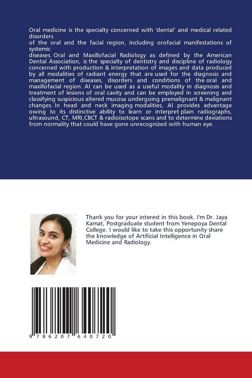 Produktbild: Artificial Intelligence in Oral Medicine and Radiology