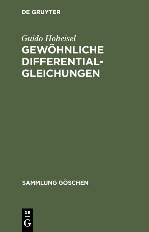 Produktbild: Gew&ouml;hnliche Differentialgleichungen