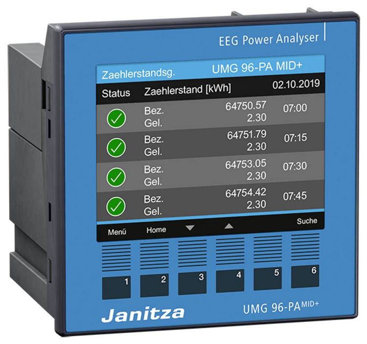 Produktbild: Janitza UMG96-PA-MID+
