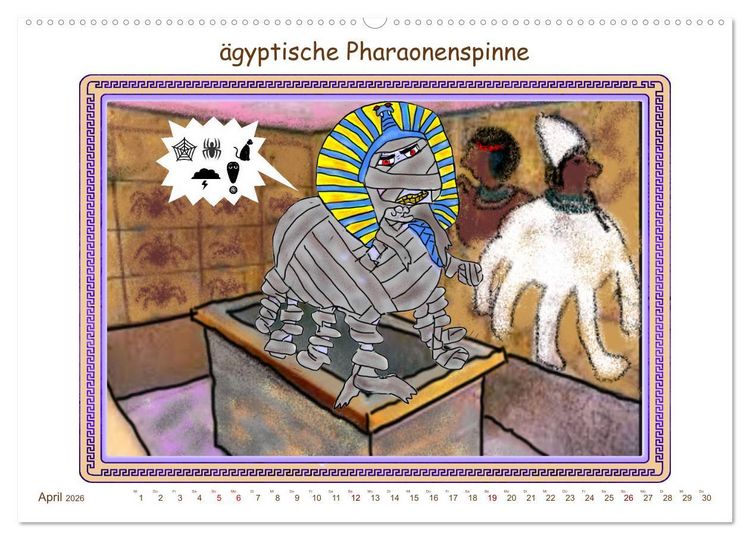 Produktbild: DIE SPINNEN DOCH (hochwertiger Premium Wandkalender 2026 DIN A2 quer), Kunstdruck in Hochglanz