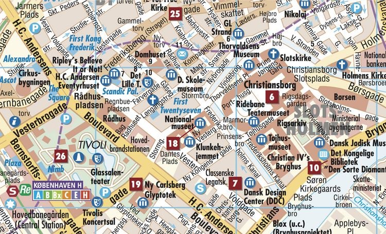 Produktbild: Copenhagen, Kopenhagen, Borch Map