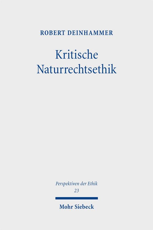 Produktbild: Kritische Naturrechtsethik