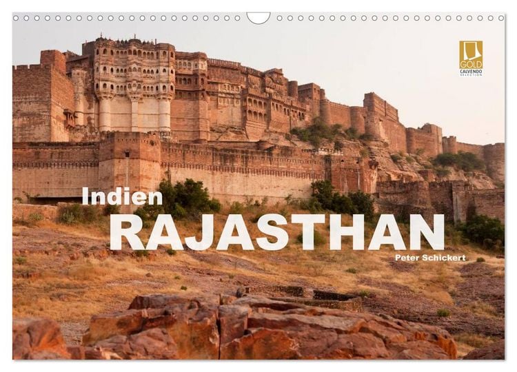 Produktbild: Indien - Rajasthan (Wandkalender 2026 DIN A3 quer), CALVENDO Monatskalender