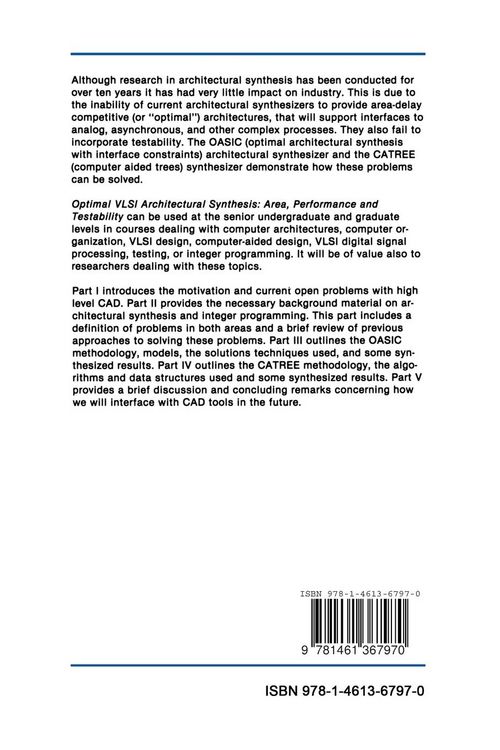Produktbild: Optimal VLSI Architectural Synthesis