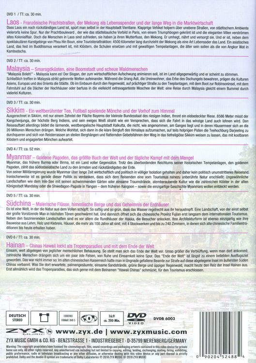 Produktbild: Geheimnisvolles S&uuml;dostasien - Fernweh Collection [6 DVDs]