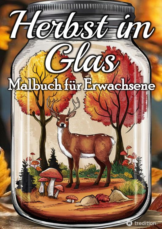 Produktbild: Herbst Malbuch f&uuml;r Erwachsene - Miniaturwelten Pocket World Taschenwelt Glaswelten